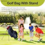 GoHimal 14 Way Golf Stand Bag, Golf Bags for Men with Stand, Top Dividers Ergonomic with 10 Pockets