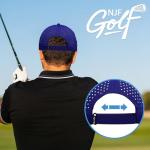 NJF Golf™ Hats Men – Breathable Golf Caps for Men with Tee Holder & Clip-On Magnetic Ball Marker, Lightweight Adjustable Rope Mens Cap, Snapback Mens Caps, Moisture-Wicking Golfing Gear, Navy Blue