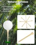 DUPDMKIN Bamboo Golf Tees 1000 PCS, 2-3/4"(70mm) Eco-Friendly Bamboo Golf Tees Bulk, Stronger Than Wood Tees, Reduce Friction & Side Spin