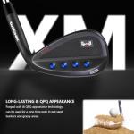 Forged Golf Wedge Set for Men or Individual 48/50/52/54/56/58/60 Degree Gap Wedge Sand Wedge for Men Right Hand,Milled Face for More Spin (Black, RH,56 Degrees)