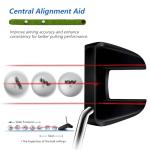 KVV Golf Putter for Man & Women, Right-Handed Golf Club Putter with Alignment Aid, Premium Grip and CNC Milled Face
