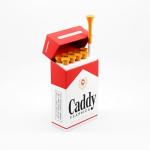 Caddy Classics Royal Reds V2 Golf Tee Holder – Durable, Reusable Magnetic Lid Container with 50 Bamboo Tees, Sizes 2-3/4″