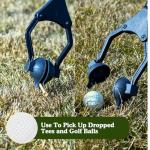 Golf Ball Teeing Aid Device For Seniors | Golf Ball Dispenser Eliminates Bending | Motorless Golfing Dispenser Tees Up Your Golfing | Adaptive Gifts For Seniors | Foldable Tee Assistant