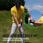 GAIARENA Golf Wrist Brace Wrist Hinge Swing Aid, Efficient Golf Swing Training Equipment to Correct Wrist’s Angle & Develop Muscle Memory for Beginner Golfers Black (Right-Handed Golfer)