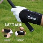 GAIARENA Golf Wrist Brace Wrist Hinge Swing Aid, Efficient Golf Swing Training Equipment to Correct Wrist’s Angle & Develop Muscle Memory for Beginner Golfers Black (Right-Handed Golfer)