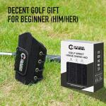 GAIARENA Golf Wrist Brace Wrist Hinge Swing Aid, Efficient Golf Swing Training Equipment to Correct Wrist’s Angle & Develop Muscle Memory for Beginner Golfers Black (Right-Handed Golfer)