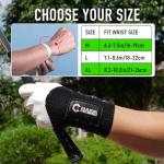 GAIARENA Golf Wrist Brace Wrist Hinge Swing Aid, Efficient Golf Swing Training Equipment to Correct Wrist’s Angle & Develop Muscle Memory for Beginner Golfers Black (Right-Handed Golfer)