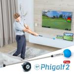 PHIGOLF Golf Simulator with Swing Stick for Indoor & Outdoor Use, Golf Swing Trainer with Upgraded Motion Sensor & 3D Swing Analysis, Compatible with E6 Connect APP, Works on Smart Devices