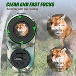 REVASRI Hunting Laser Rangefinder with Rechargeable Battery 1000 Yards Hunting Range Finder with Target Acquisition Technology Easy-to-Use Clear Accurate Rangefinders for Hunters