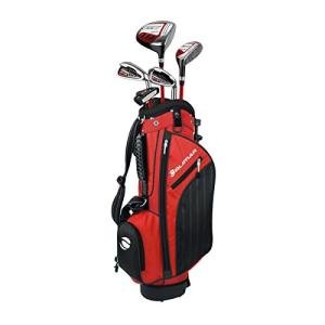Orlimar Golf ATS Junior Boy's Golf Set with Bag, Right and Left Hand, Ages 9-12, Red/Black (5 Clubs)