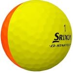 Srixon Q-Star Tour Divide Golf Balls, Orange/Yellow