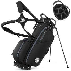 Sturdum 7 Way Golf Stand Bag, Lightweight Golf Bags for Men Women with Full-Length Dividers, Ergonomic Design, Weather-Resistant, Multi Pockets