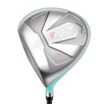 PGM Women's Left Handed Golf Club Set with 12pcs Clubs - 4 Woods(#1,3,5,4H), 7 Irons(#5,6,7,8,9,PW,SW), and 1 Putter - with Golf Stand Bag