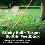 GOLFGEN | PGA TOUR Tee-Up 3-Piece Set, Medium, Orange, Left Handed, Use for Indoor/Outdoor Practice, Junior Golf Training Set, Training Clubs