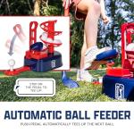 Franklin Sports PGA Tour Kids Golf Tee Trainer Toy - Plastic Youth Golf Set with Automatic Ball Feeder - Includes (1) Righty + Lefty Adjustable Club, (15) Balls, and (1) Tee - Ages 3+