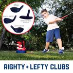 Franklin Sports PGA Tour Kids Golf Tee Trainer Toy - Plastic Youth Golf Set with Automatic Ball Feeder - Includes (1) Righty + Lefty Adjustable Club, (15) Balls, and (1) Tee - Ages 3+