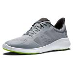 FootJoy Men's FJ Flex Previous Season Style Golf Shoe, Grey/White/Lime, 9.5