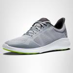 FootJoy Men's FJ Flex Previous Season Style Golf Shoe, Grey/White/Lime, 9.5