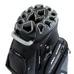 ASK ECHO 2024 T-Lock Golf Cart Bag with 14 Way Organizer Divider Top, Premium Cart Bag with Handles and Rain Cover, for Men (Black)