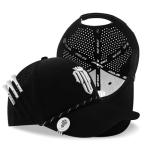 NJF Golf™ Hats Men – Breathable Golf Caps for Men with Tee Holder & Clip-On Magnetic Ball Marker, Lightweight Adjustable Rope Mens Cap, Snapback Hats for Mens, Moisture-Wicking Golfing Gear - Black