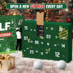 Golf Advent Calendar 2025 for Men Teen Boy, 24-Day Christmas Count-down Calendar for Father, Husband, or Boyfriend, Perfect Holiday Gift Featuring Golf Balls, Tees, Ball Markers