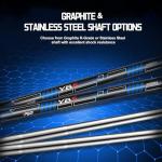 PGM Men's Complete Golf Club Sets - 11 Pieces - 2 Wood (#1,3), 1 Hybrid (#4H), 7 Irons(#5,6,7,8,9,PW,SW), 1 Putter - Golf Stand Bag, Right Handed - Ideal for Beginners