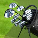 PGM Men's Complete Golf Club Sets - 11 Pieces - 2 Wood (#1,3), 1 Hybrid (#4H), 7 Irons(#5,6,7,8,9,PW,SW), 1 Putter - Golf Stand Bag, Right Handed - Ideal for Beginners