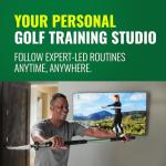GolfForever Swing Trainer – Golf Training & Fitness System for Strength, Flexibility & Swing Power – Includes 30-Day Membership & Training Bar for Golf-Specific Workouts