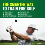GolfForever Swing Trainer – Golf Training & Fitness System for Strength, Flexibility & Swing Power – Includes 30-Day Membership & Training Bar for Golf-Specific Workouts