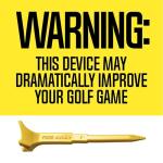 FIRE AWAY Premium Golf Tees, Reduced Ball Spin, Less Friction & Precision Height Markers for Perfect Trajectory, Made of Special Unbreakable Advanced Composite Blend (Yellow, Pack of 12)