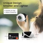 PEAKPULSE 1200 Yards Mini Range Finder Golf Rangefinder HDLCD 7X Magnification with Slope Laser Distance Rangefinder for Men Women Junior Rechargeable Flag Pole Locked with Vibration Angle Measurement