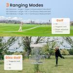 PEAKPULSE 1200 Yards Mini Range Finder Golf Rangefinder HDLCD 7X Magnification with Slope Laser Distance Rangefinder for Men Women Junior Rechargeable Flag Pole Locked with Vibration Angle Measurement