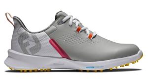 FootJoy Women's FJ Fuel Previous Season Style Golf Shoe, Grey/White/Yellow, 8