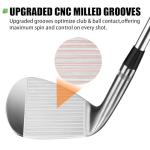 MAZEL Forged Golf Wedges for Men - Individual 48 52 54 56 58 60 Degree Wedge Right Hand Gap Wedge,Sand Wedge,Lob Wedge,Milled Face for More Spin