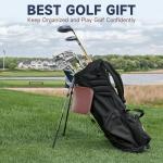 Golf Gift Set - Complete Golfing Accessories for Men & Women, Dad, with 3 Golf Balls, Bag Case, Rangefinder, Tees, Brush, Divot Knife, Scorer & Ball Clamp, Essentials Golf Accessories, Best Golf Gifts