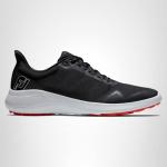 FootJoy Men's FJ Flex Previous Season Style Golf Shoe, Black/White/Red, 9