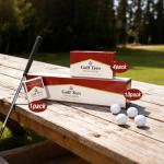 VAGUYGY Premium Bamboo Golf Tees | 120 Count, 83mm (3.25") Wooden Tees | Golf Gifts for Men | Vintage-Style tee Case Golf Accessories for Men | Funny Golf Accessory for Golfers (120-pcs)