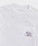 vineyard vines Pier Golf Swing Short-Sleeve Pocket Tee, White Cap, XL