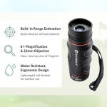 Barska Blueline 8x22 Waterproof Golf Scope Monocular with Built-in Internal Distance Reticle