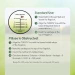 Barska Blueline 8x22 Waterproof Golf Scope Monocular with Built-in Internal Distance Reticle