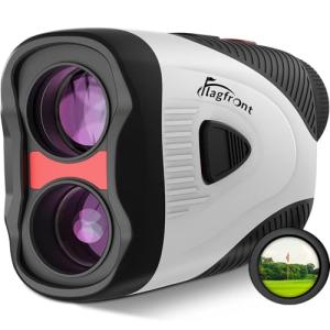 Golf Rangefinder with Slope & Pin Lock Vibration, 1000YD Golf Range Finder, 6X Magnification & HD LCD ， Rechargeable, with Magnetic Stripe,Laser Range Finder for Golf