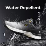 FitVille Wide Mens Golf Shoes Professional Outdoor Waterproof Spiked Golf Shoes for Men(Gray, 10 Wide)