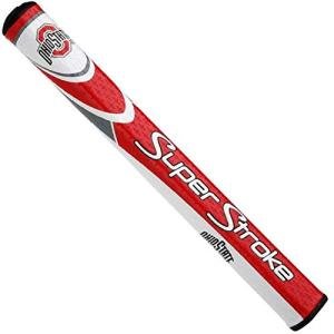 SuperStroke NCAA Golf Putter Grip, Ohio State University (Mid Slim 2.0) | Cross-Traction Surface Texture and Oversized Profile | Even Grip Pressure for a More Consistent Stroke | Non-Slip Grip