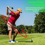 Asyxstar Golf Aligntment Stick Holder Plate Durable Metal Professional Swing Trainer Practice Tool Training Equipment Golf Accessory for Men