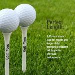 YSDDAOG 120pcs Premium Bamboo Golf Tee 83mm (3.25") Tees | Golf Gifts for Men | Funny Golf Accessory for Golfers | Vintage-Style Tee Case Golf Accessories for Men or Women