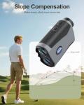 Opaita Golf Rangefinder with Slope and Magnetic: 8X Magnification with Flag Pole Locking Vibration for Golfing and Hunting - 1200 Yards High-Precision Rechargeable Laser Range Finders for Golfer