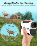 WOSPORTS Golf Rangefinder with Slope - 1200/1500 Yards Laser Range Finder Golf with Magnetic Strap, Flag Pole Locking Vibration, 6X Magnification