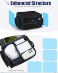 LOINTET Golf Trunk Organizer, Waterproof Car Golf Locker with Separate Ventilated Compartment for 2 Pair Shoes, Golf Storage for Balls, Tees, Cap, Clothes, Gloves, Accessories, Gifts for Men, Women