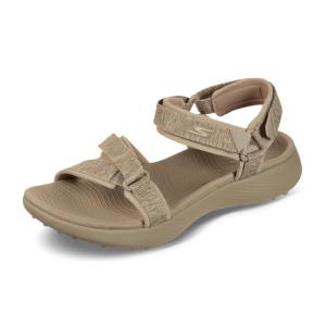 Skechers Women's 600 Spikeless Golf Sandal Shoe, Taupe, 7