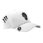 Golf Hats Men – Breathable Golf Caps for Men with Tee Holder & Clip-On Magnetic Ball Marker, Lightweight Adjustable Rope Mens Cap, Snapback Hats for Mens, Moisture-Wicking Golfing Gear - White